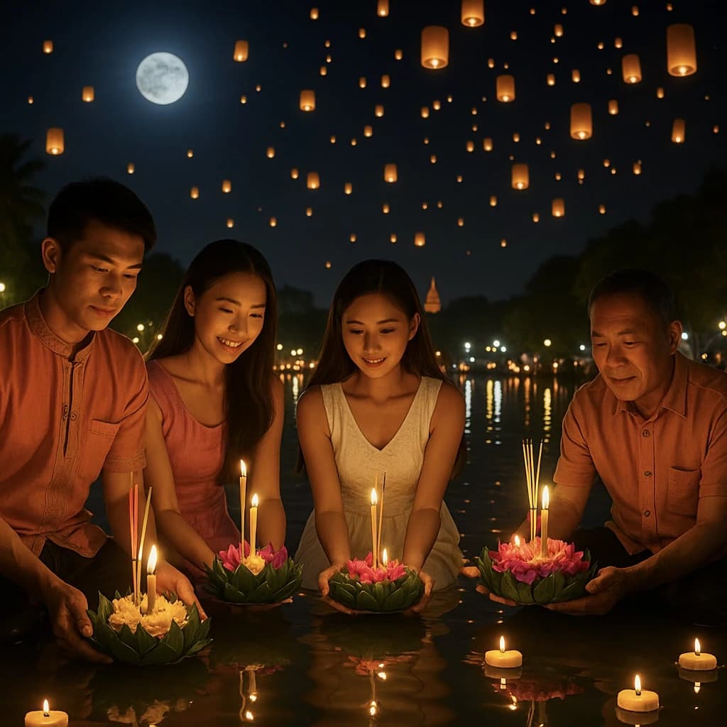 Фестиваль фонариков Loy Krathong на Пхукете 2025: история, точные даты, где проходит и как участвовать