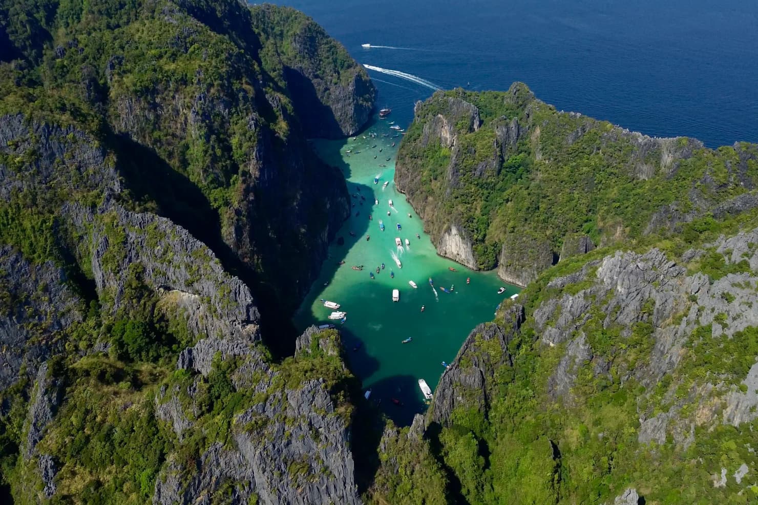 Лагуна Пиле Острова Пхи Пхи